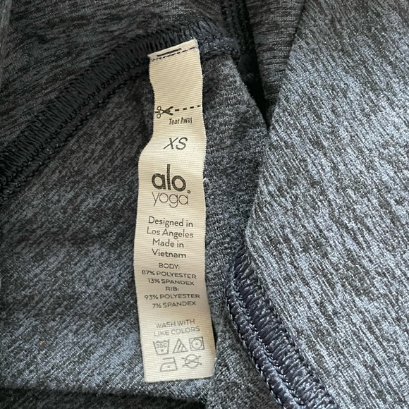 Alo High-Waist Alosoft Lounge Legging, Navy, Size XS - Picture 6 of 6